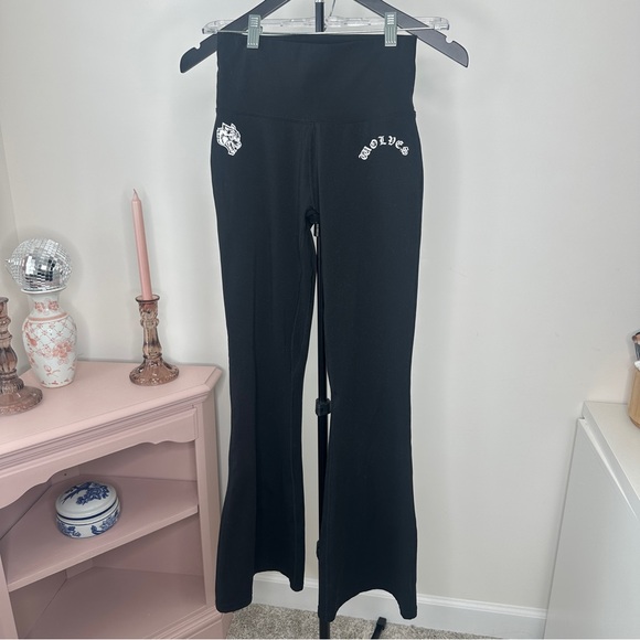 Darc Sport Pants - Black Wolves Flare Leggings